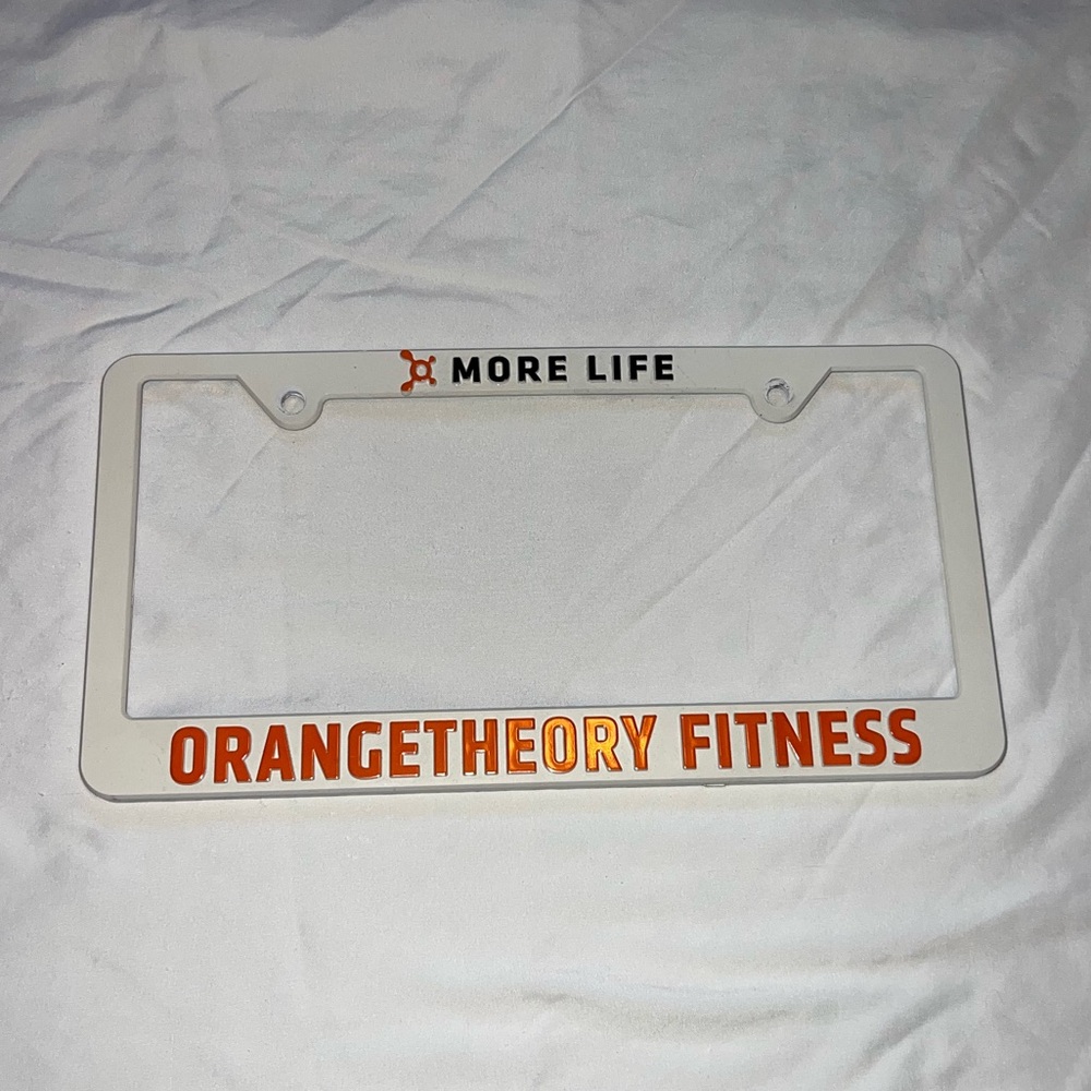 Orangetheory License Plate